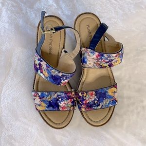 Floral Platform Sandals